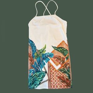1XL Tropical Print Dress Mini Dress
